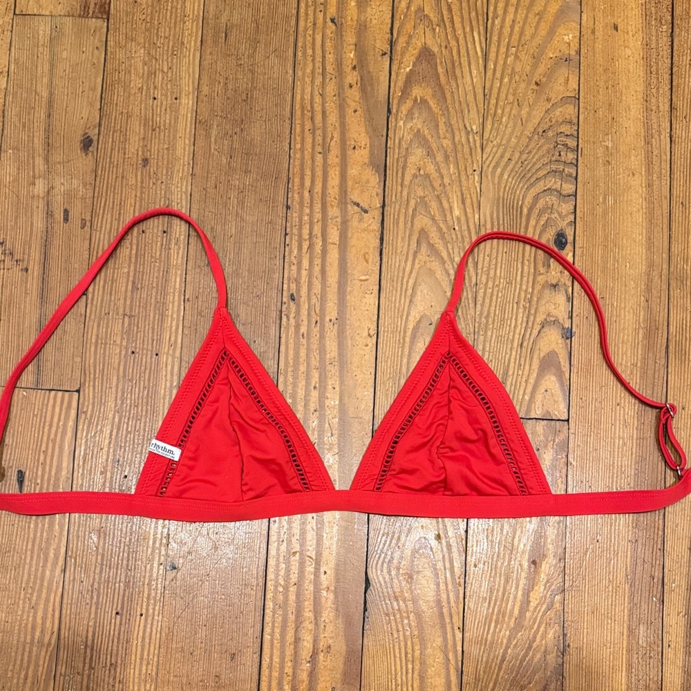 Rhythm Fiery Red Bikini Top